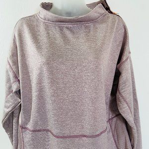 CHAMPION BURGUNDY FUNNEL/MOCK NECK POPOVER